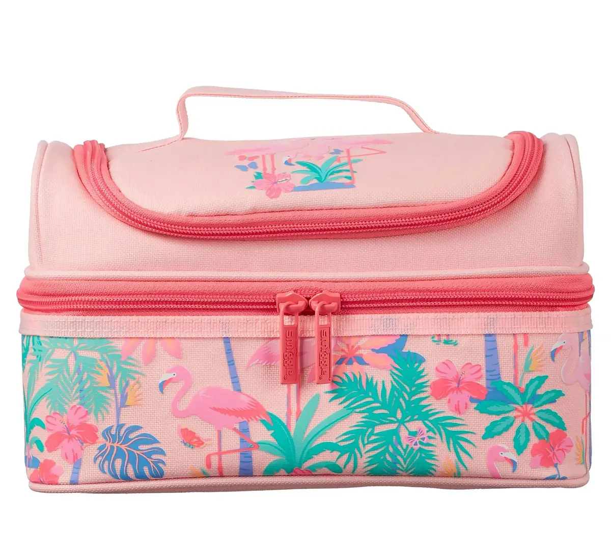 Smiggle Neat Double Decker Lunchbox - Coral 1