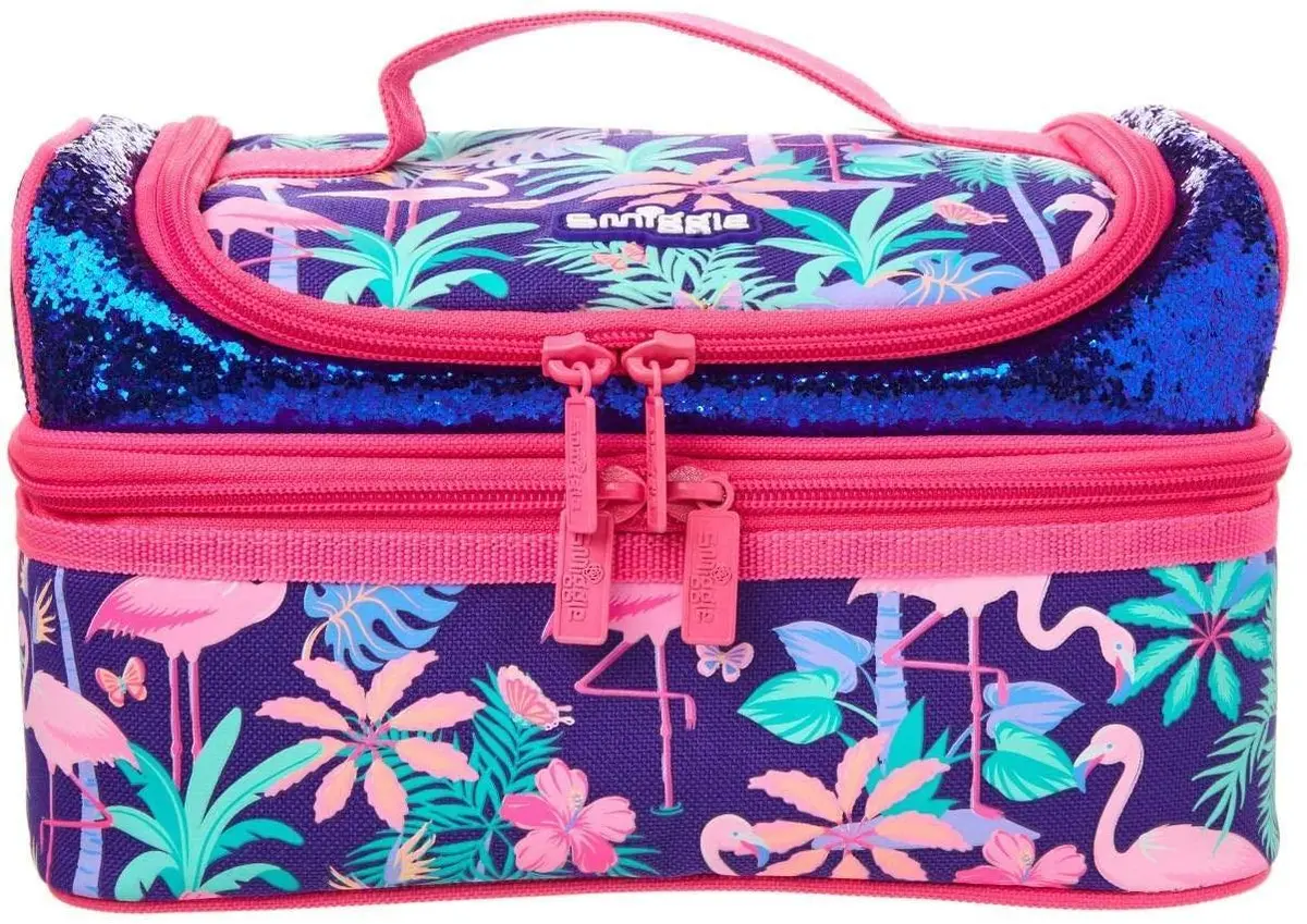 Smiggle Paradise Double Decker Lunchbox - Purple 1
