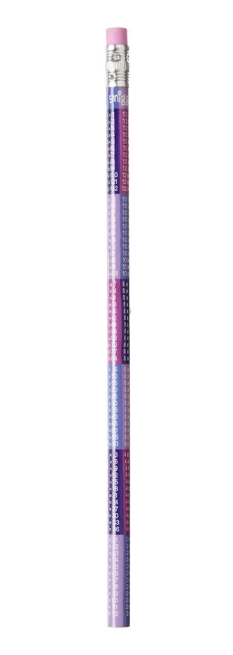 Smiggle Pick Me Timestable Pencil - Lilac 1
