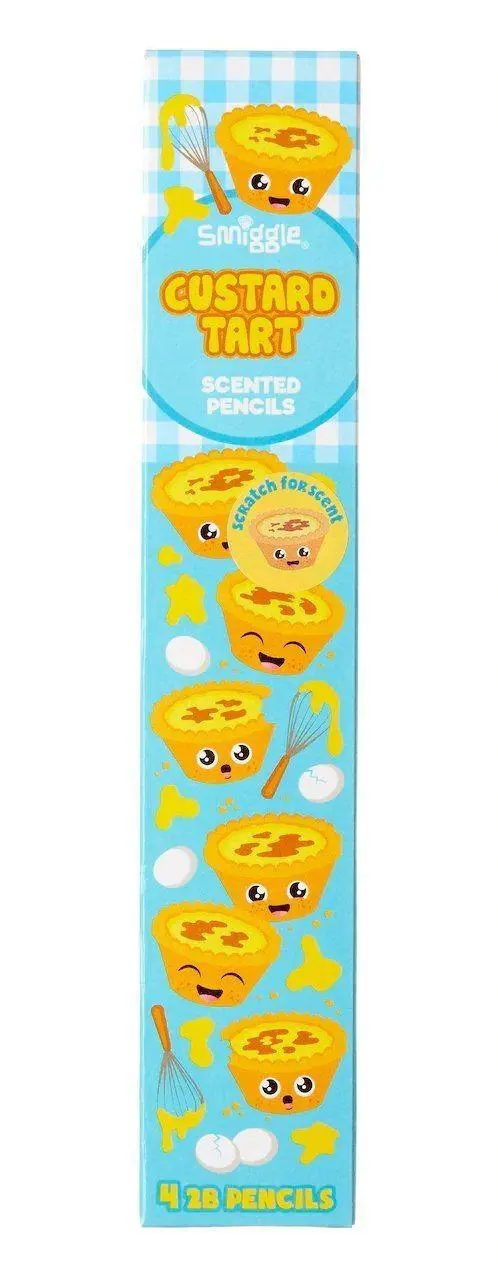 Smiggle Scented Hb Pencil Pack X 4 - Custard Tart 1