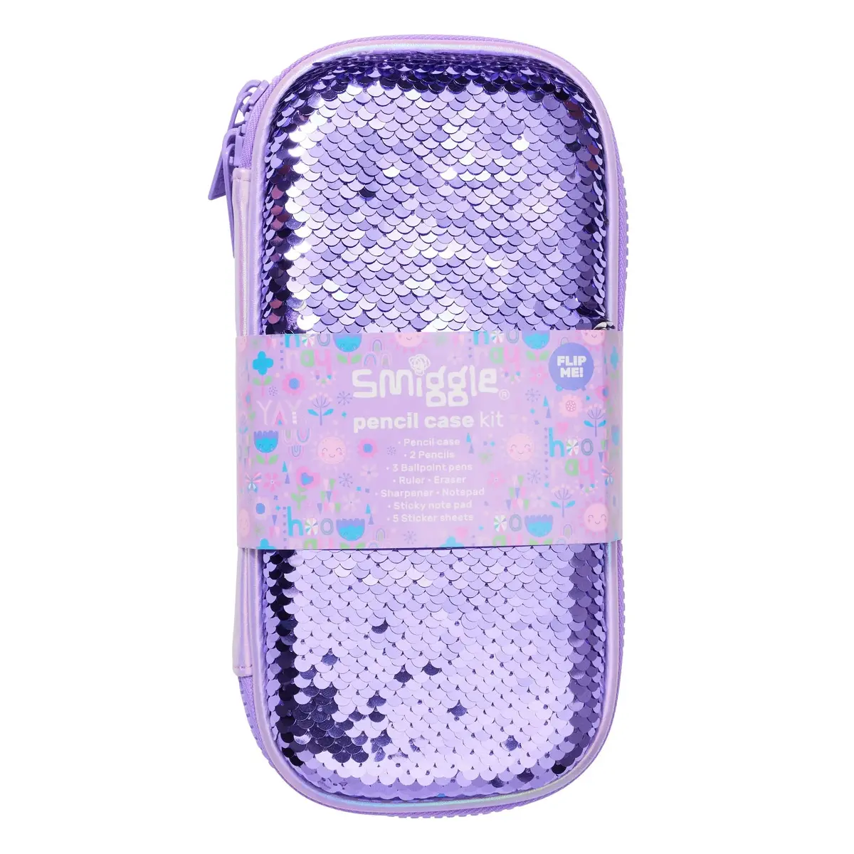 Smiggle Sequins Magic Small Hardtop Stationery Gift Pack - Lilac 1