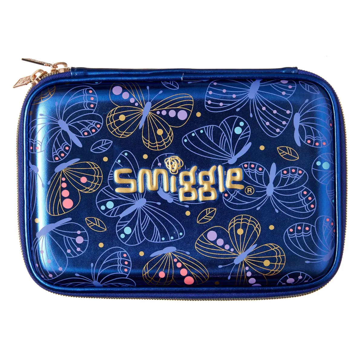 Smiggle Shimmy Hardtop Dual Sided Pencil Case - Purple 1