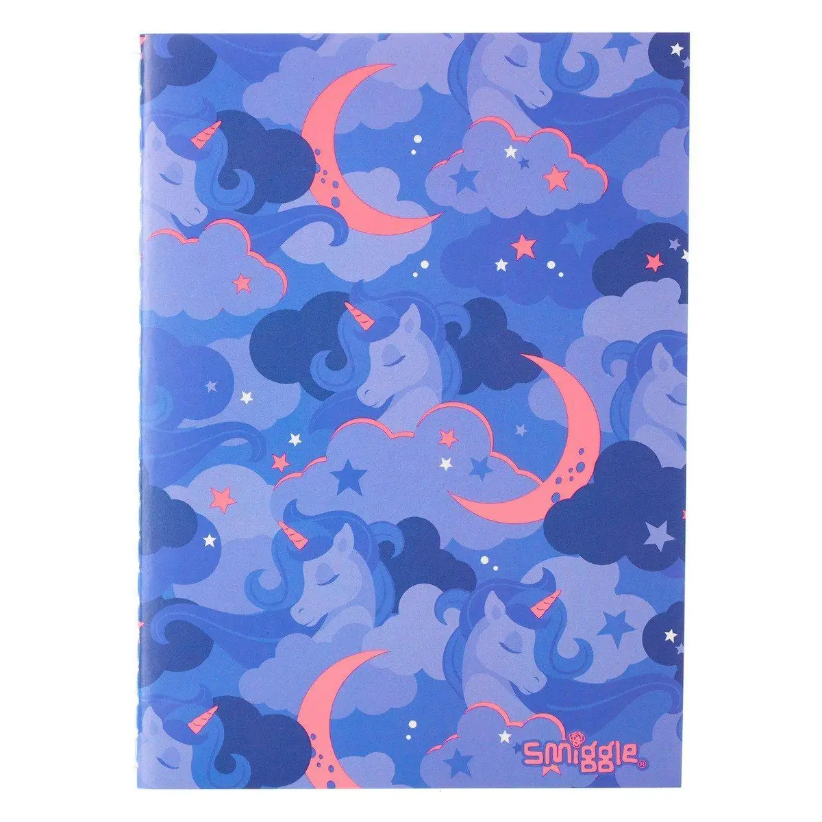 Smiggle Small A6 Pocket Notebook - Blue/Pink 1