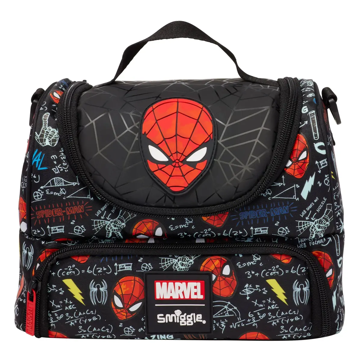 Smiggle Spider-Man Double Pocket Lunchbox With Strap 1