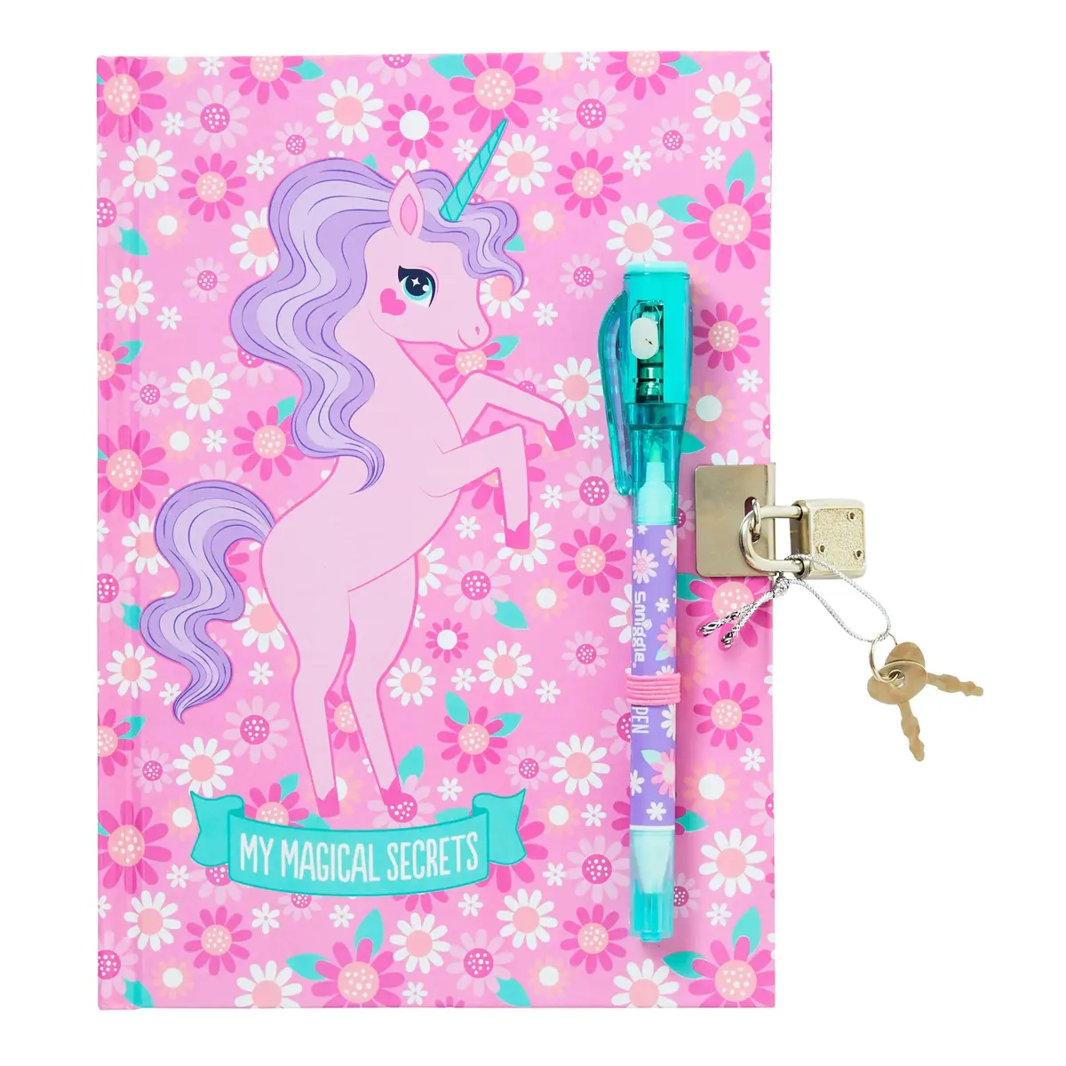 Smiggle Spy A5 Unicorn Lockable Notebook 1