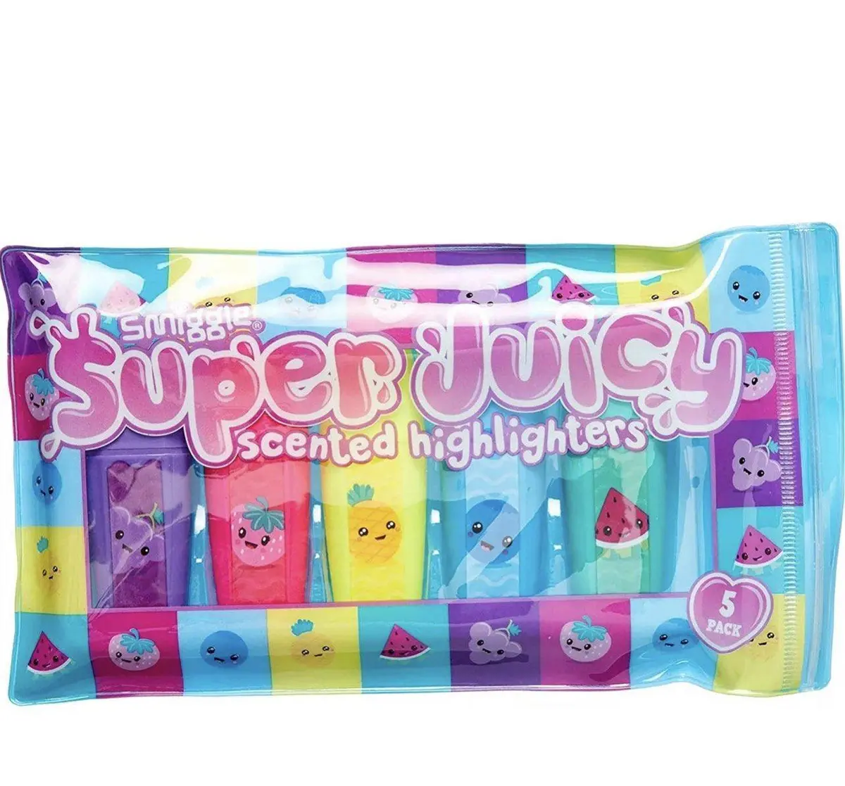 Smiggle Super Juicy Scented Highlighters 5 Pack 1