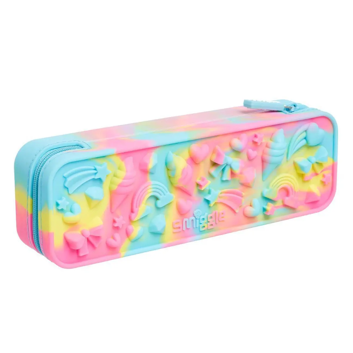 Smiggle Swirl Silicone Pencil Case - Blue 1