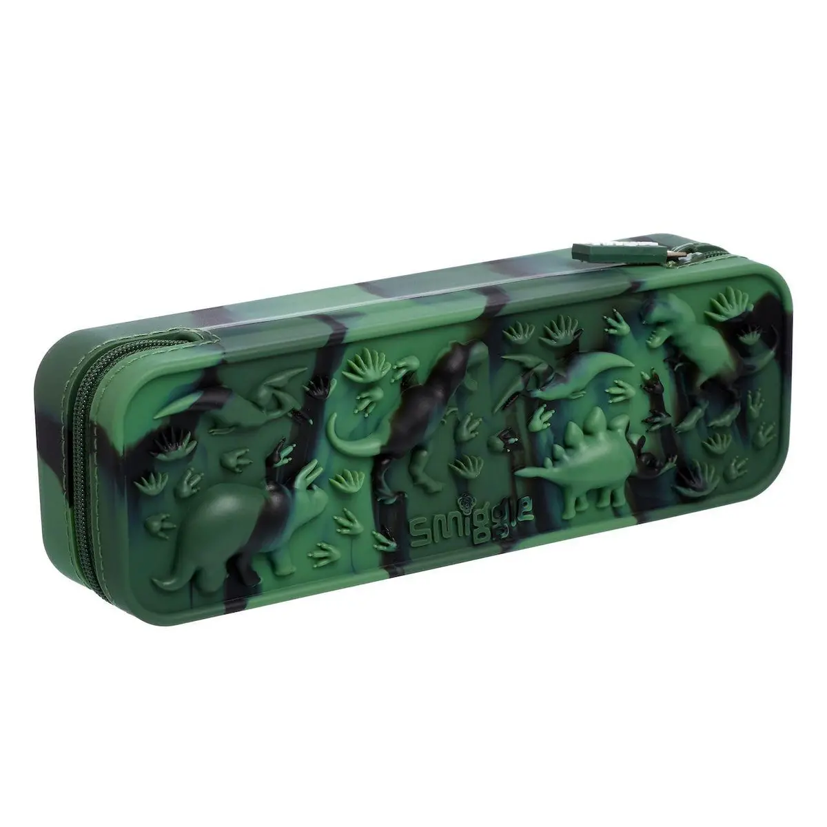 Smiggle Swirl Silicone Pencil Case - Khaki 1
