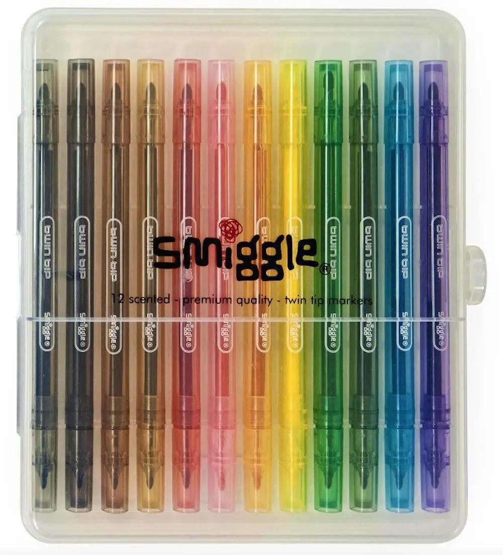 Smiggle Twin Tip Scented Marker Pack X12 1