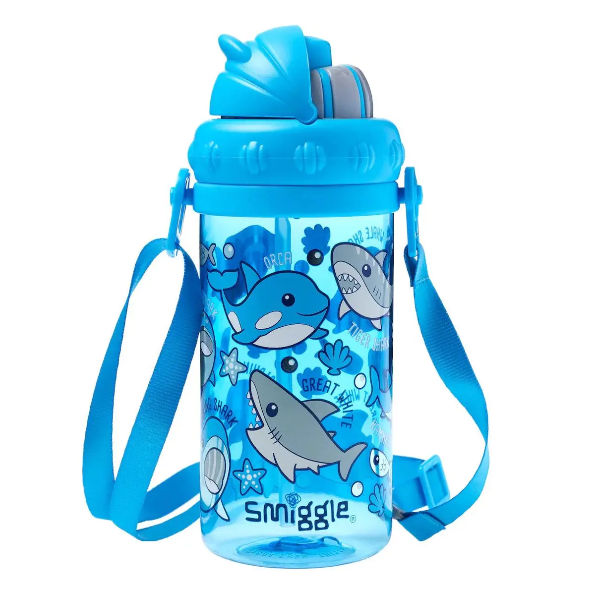 Smiggle Up & Down Teeny Tiny Drink Bottle 400Ml - Mid Blue 1