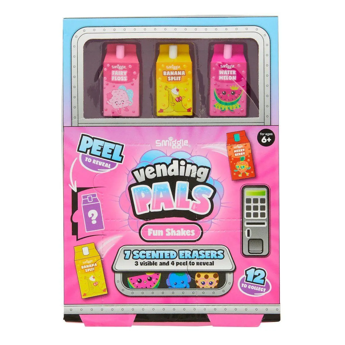 Smiggle Vending Pals Scented Erasers Pack 1