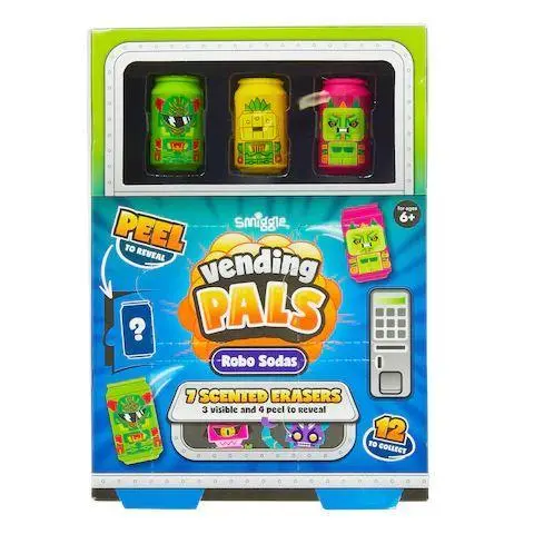 Smiggle Vending Pals Scented Erasers Pack 1