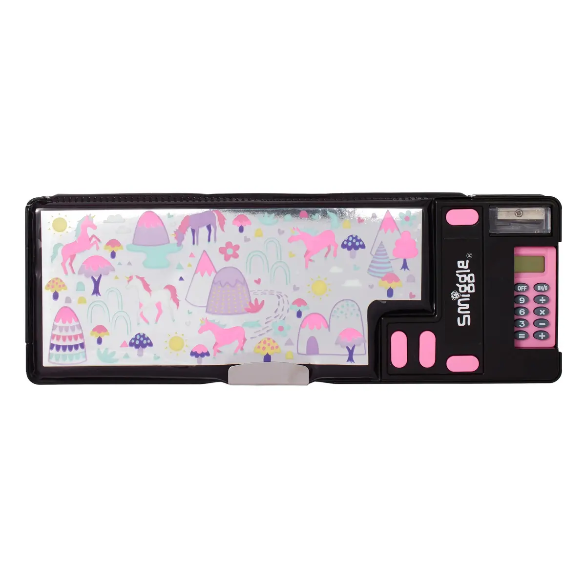 Smiggle Vibin' Pop Out Pencil Case - Black Mix 1