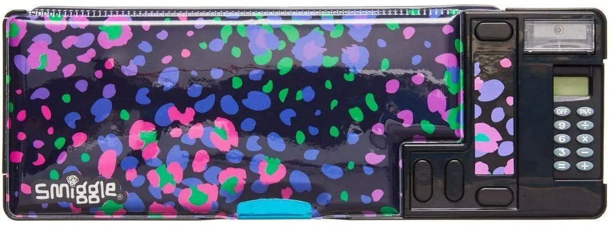 Smiggle Woah Pop Out Kids Pencil Case - Leopard 1