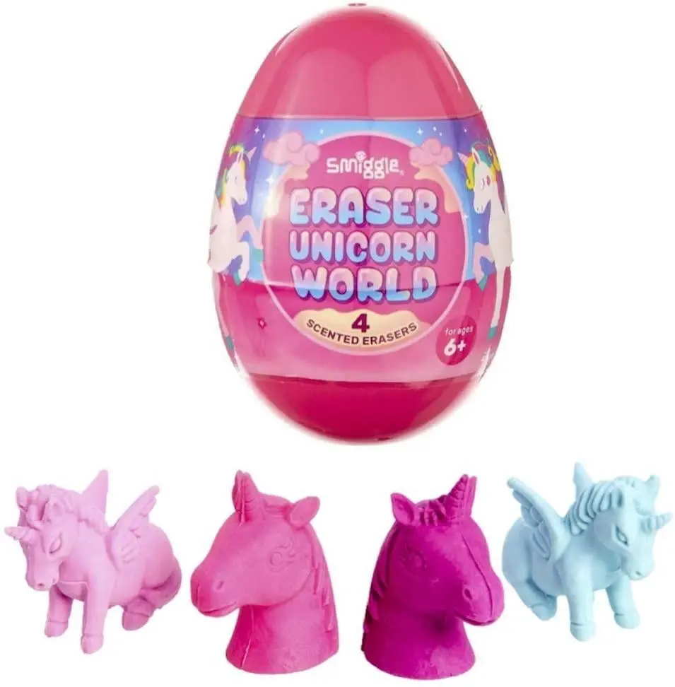 Smiggle World Eraser Egg - Pink Unicorn 1