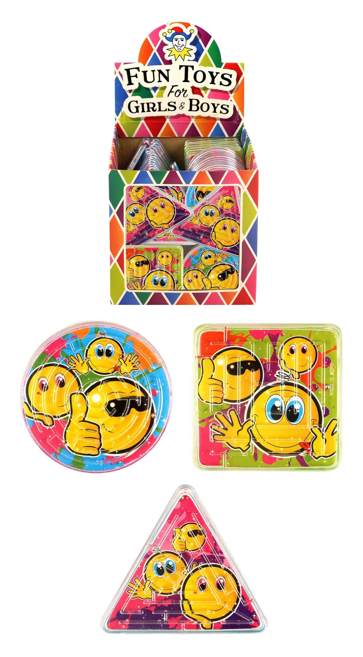 Smile Face Puzzle Mazes - Assorted 1