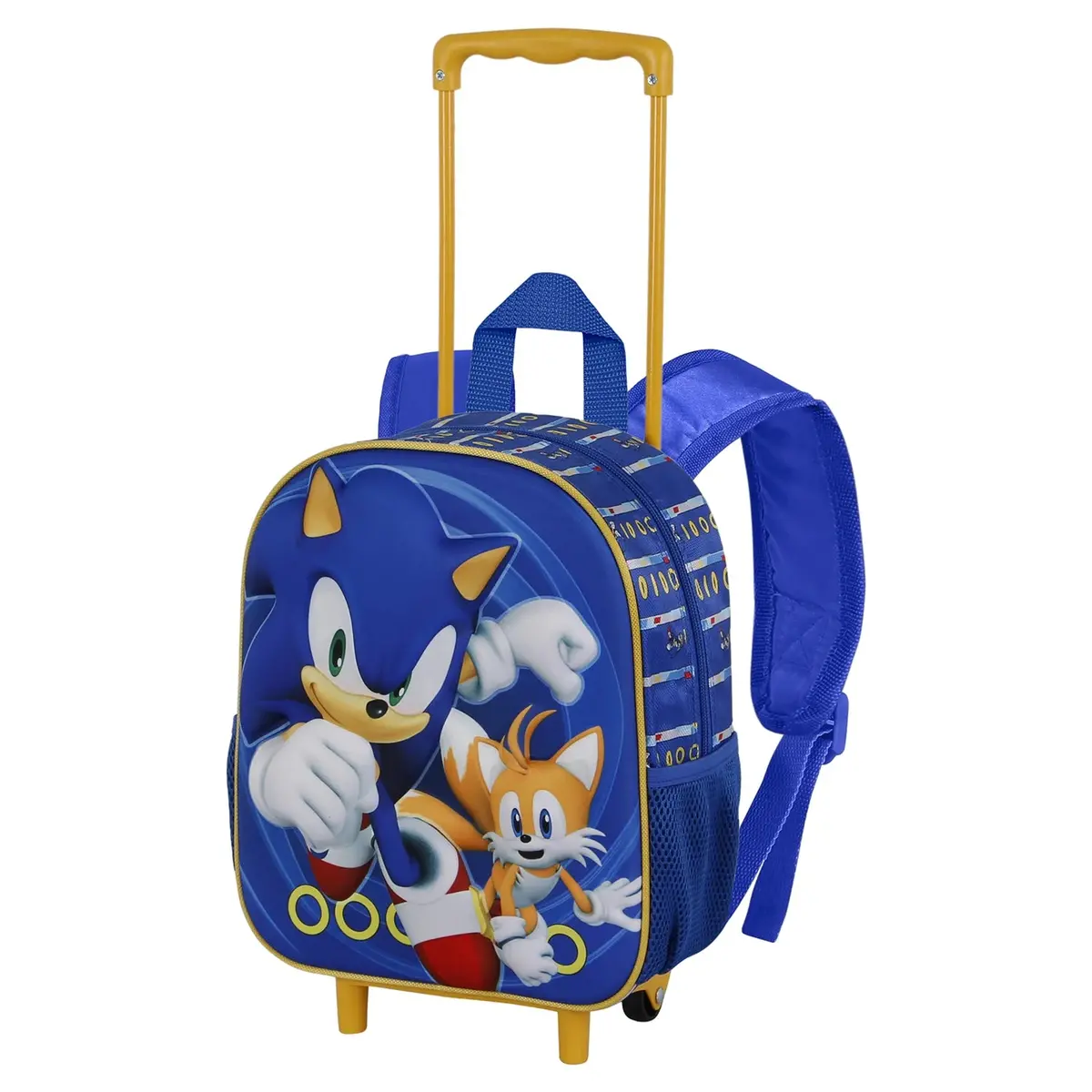 Sonic Multicolour Small 3D Backpack With Wheels - Sonic Tails 1