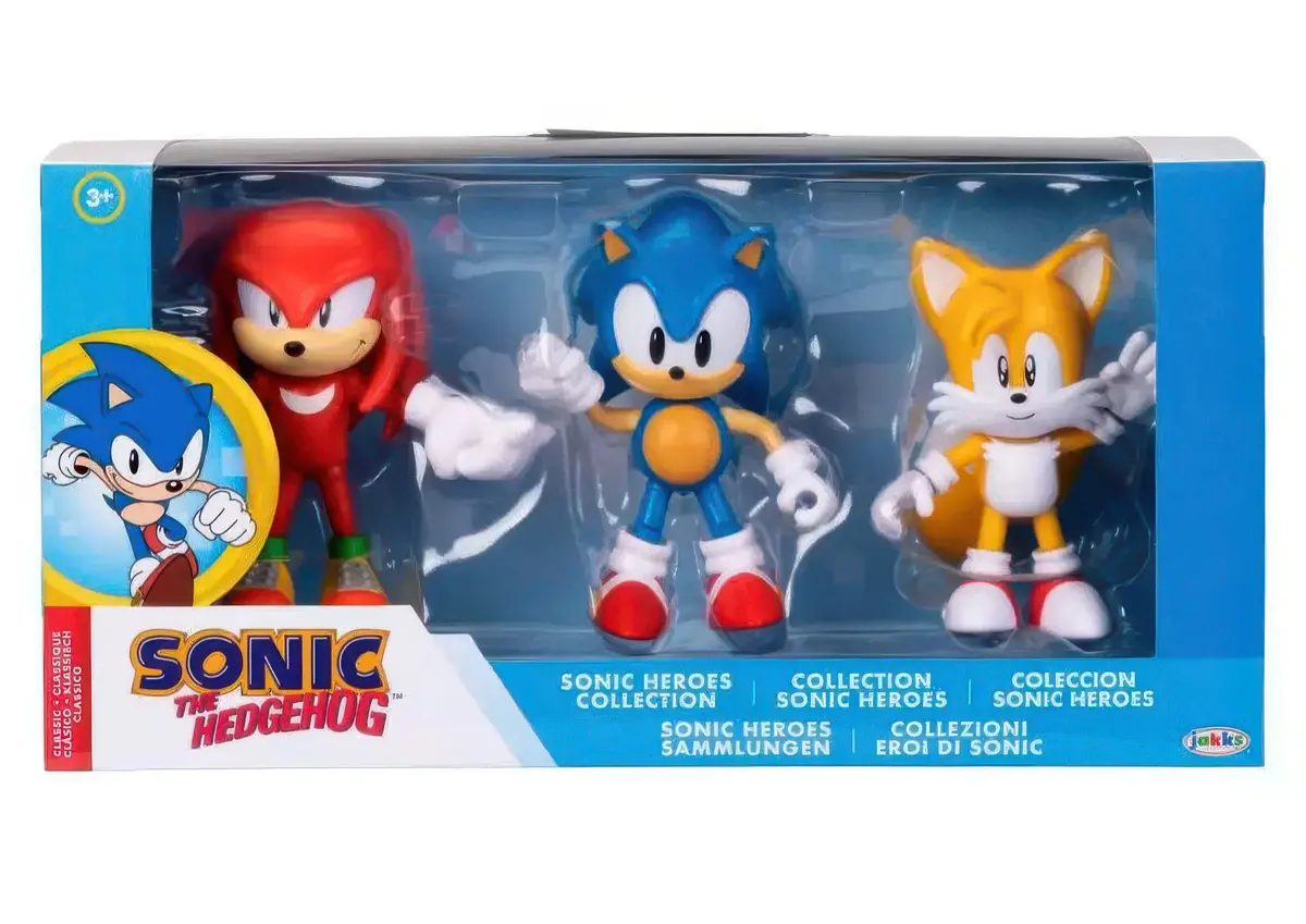 Sonicclassic 3-Pack Sonic Heroes Collection Figures Set 1