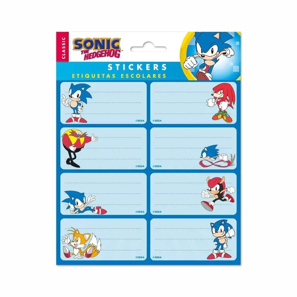 Sonic The Hedgehog Self-Adhesive Labels 1