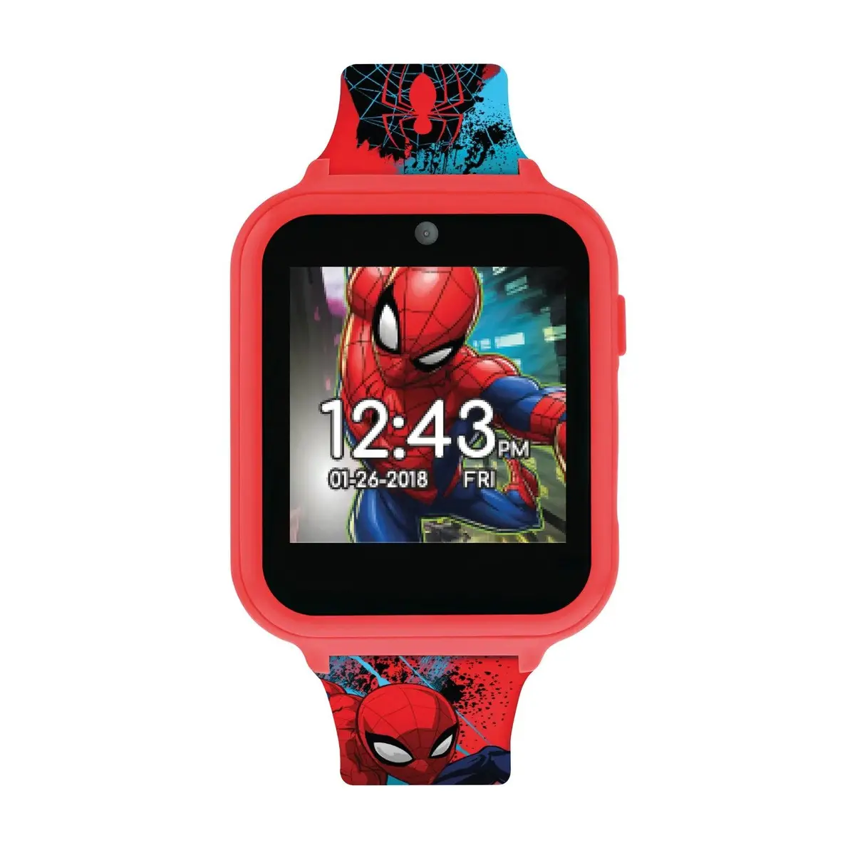 Spider-Man Interactive Kids' Silicon Strap Watch 1