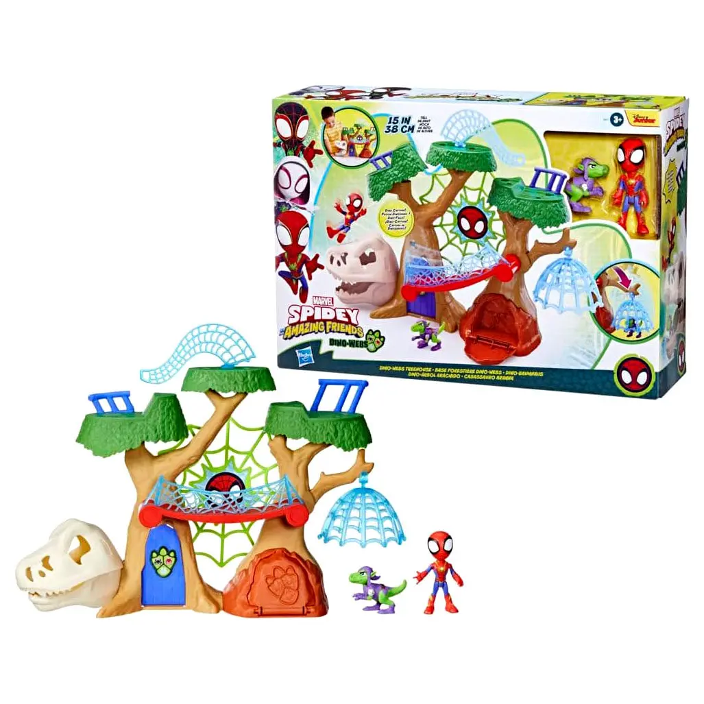 Spidey And Friends Dino Webs Treehouse Playset 1