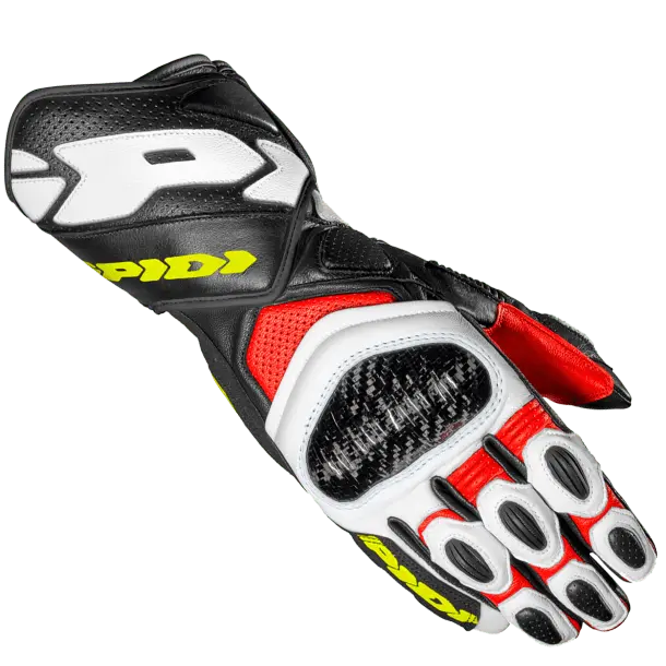 Spidi Carbo 7 Premium Leather Motorcycle Gloves – Full-Finger Protection 1