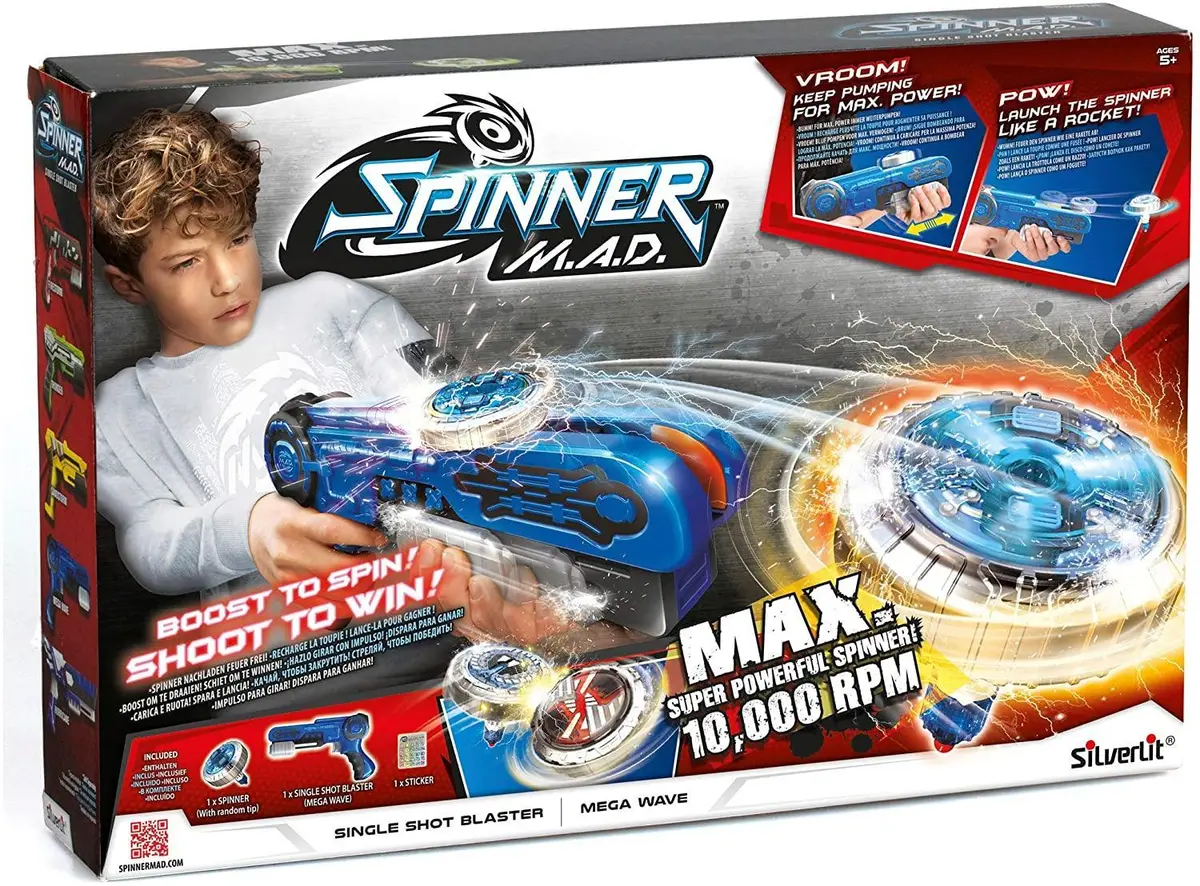 Spinner M.A.D. Single Shot Blaster - Blue 1