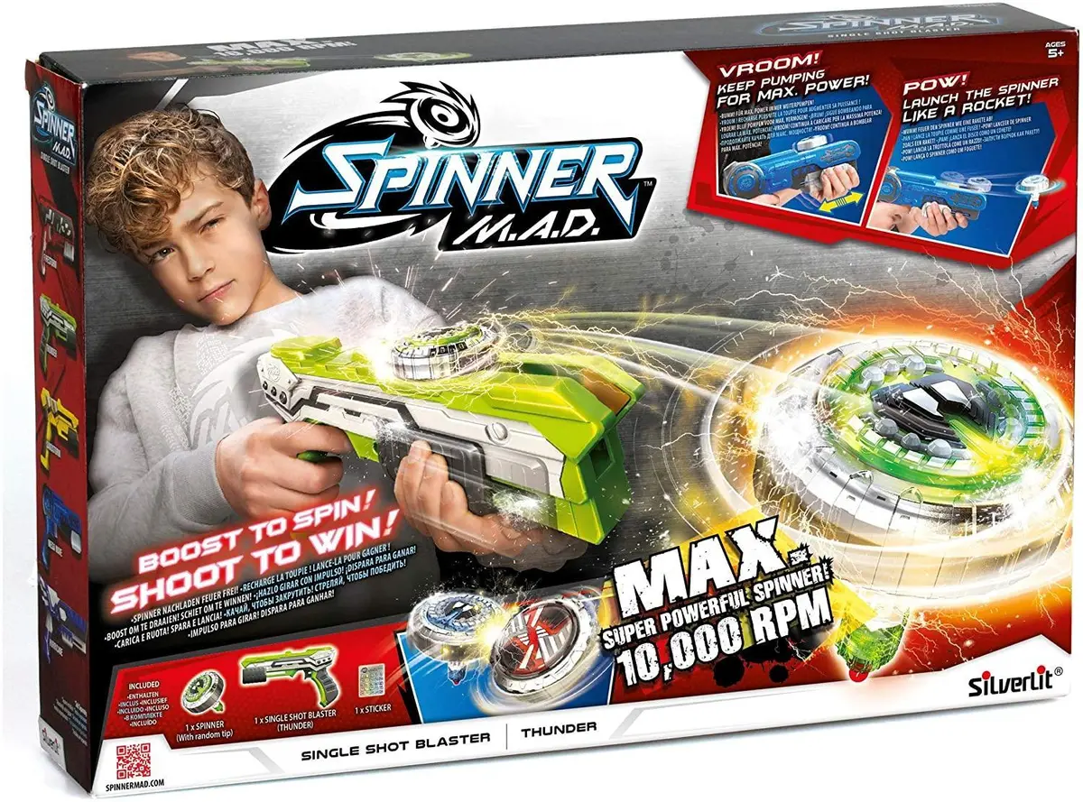 Spinner M.A.D. Single Shot Blaster - Green 1