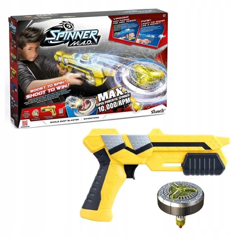 Spinner M.A.D. Single Shot Blaster - Yellow 1