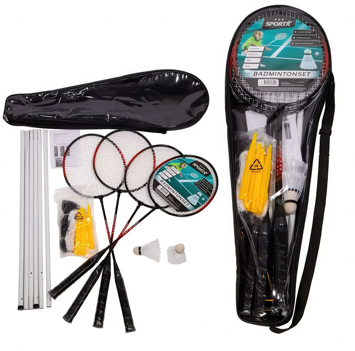 Sportx Badminton Set With Net 1