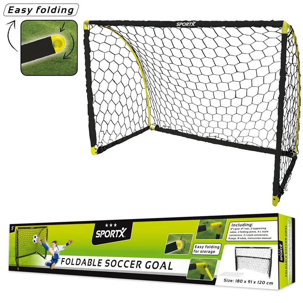 Sportx Foldable Soccer Goal 1.8M 1