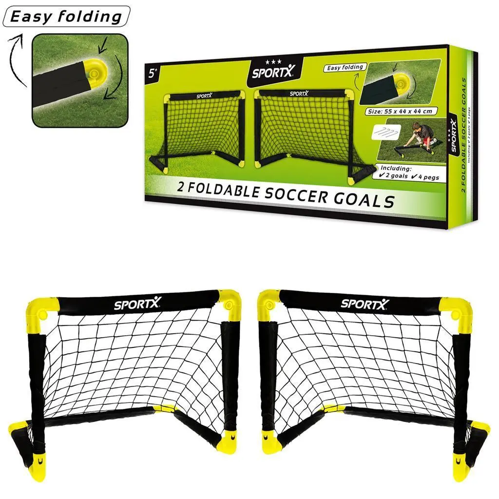Sportx Soccer Goal Set With 2 Goals 1