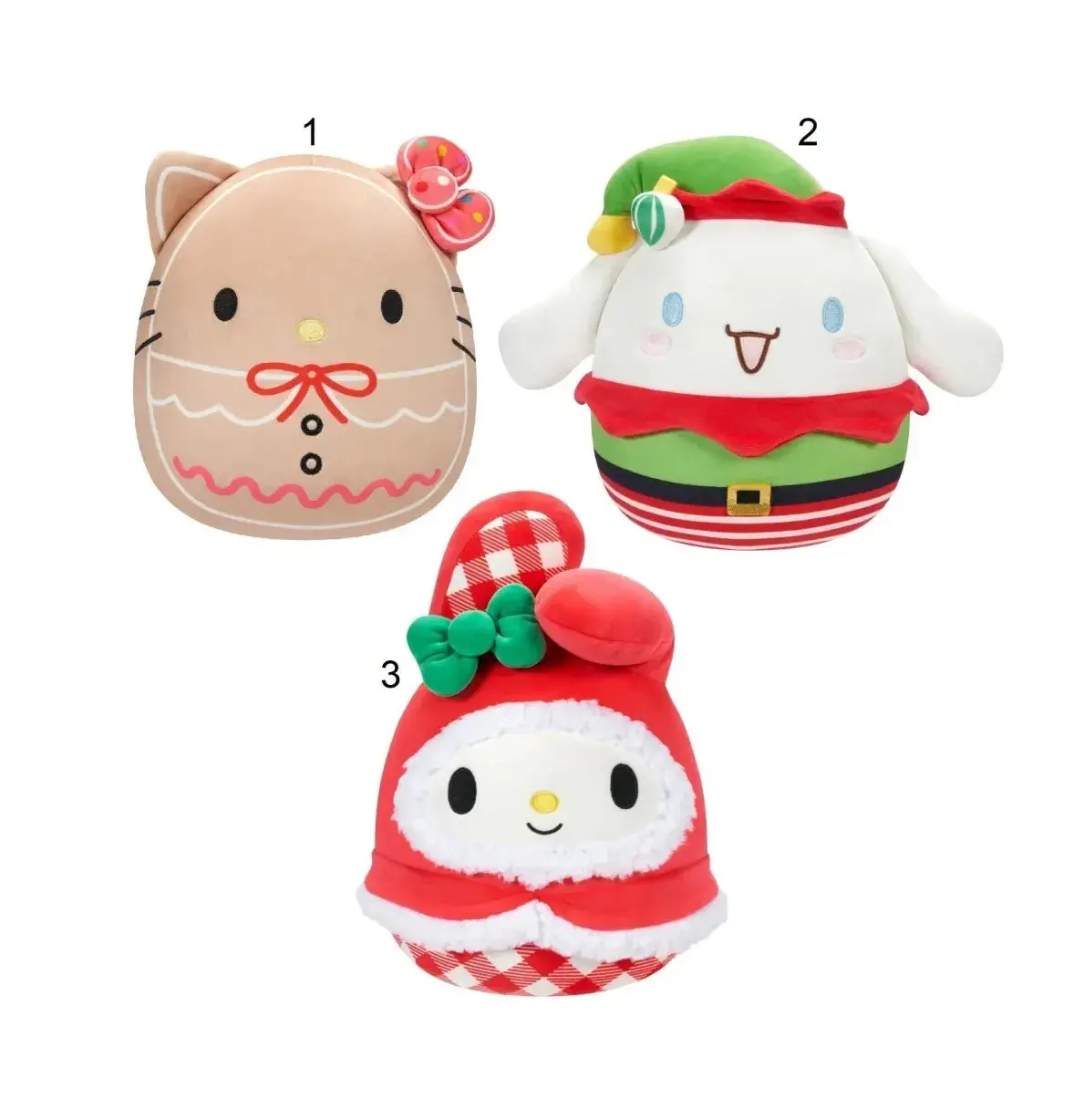 Squishmallows Sanrio Xmas Christmas Plush 25Cm - Assorted 1