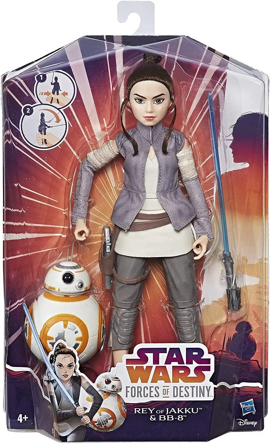 Star Wars Forces Of Destiny Rey Of Jakku And Bb-8 1