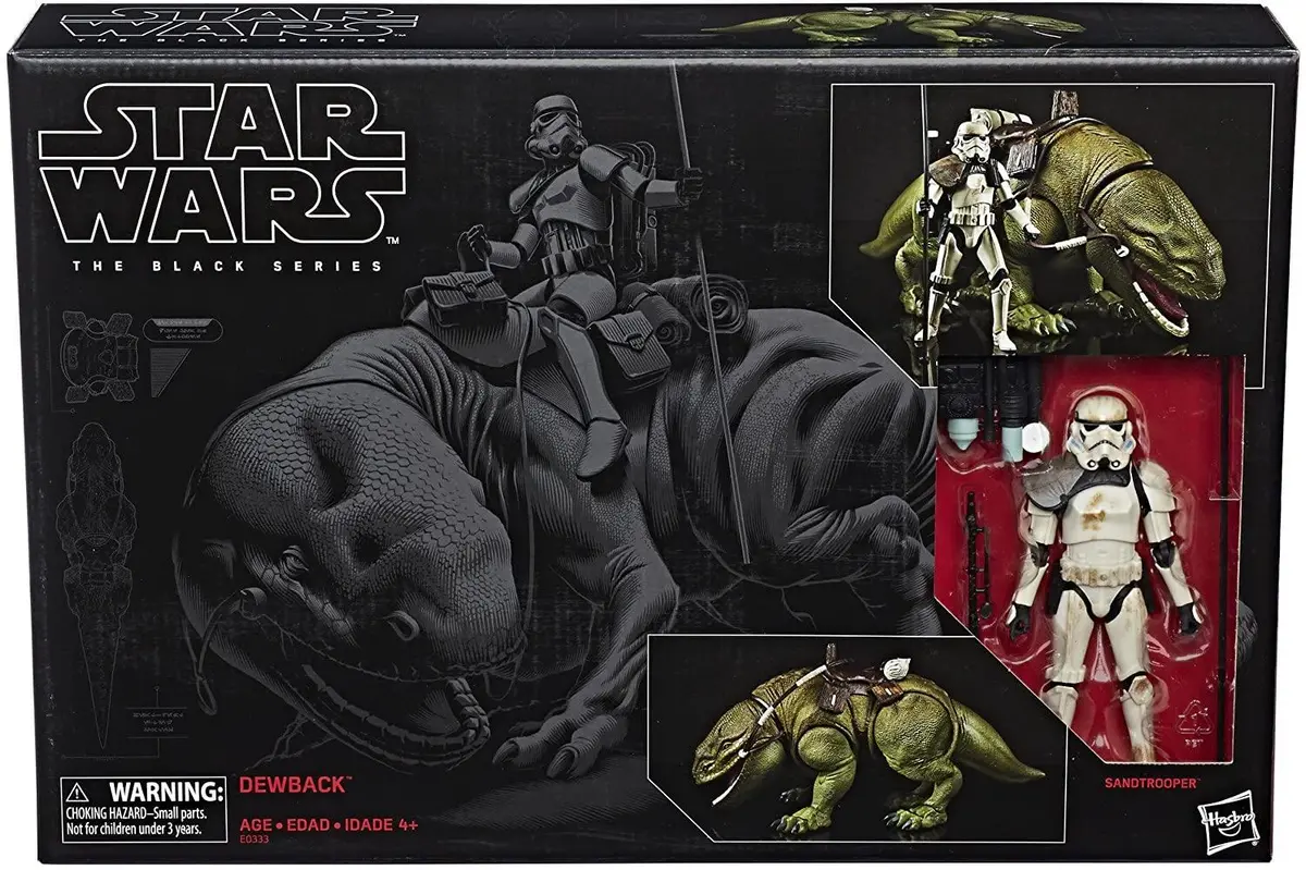 Star Wars The Black Series Dewback And Sandtrooper Figure 1