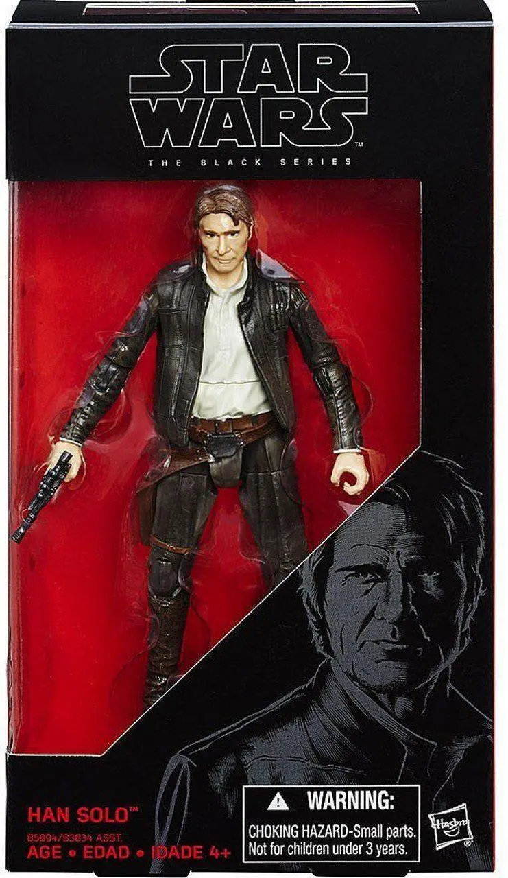Star Wars The Force Awakens Black Series Han Solo Action Figure 1