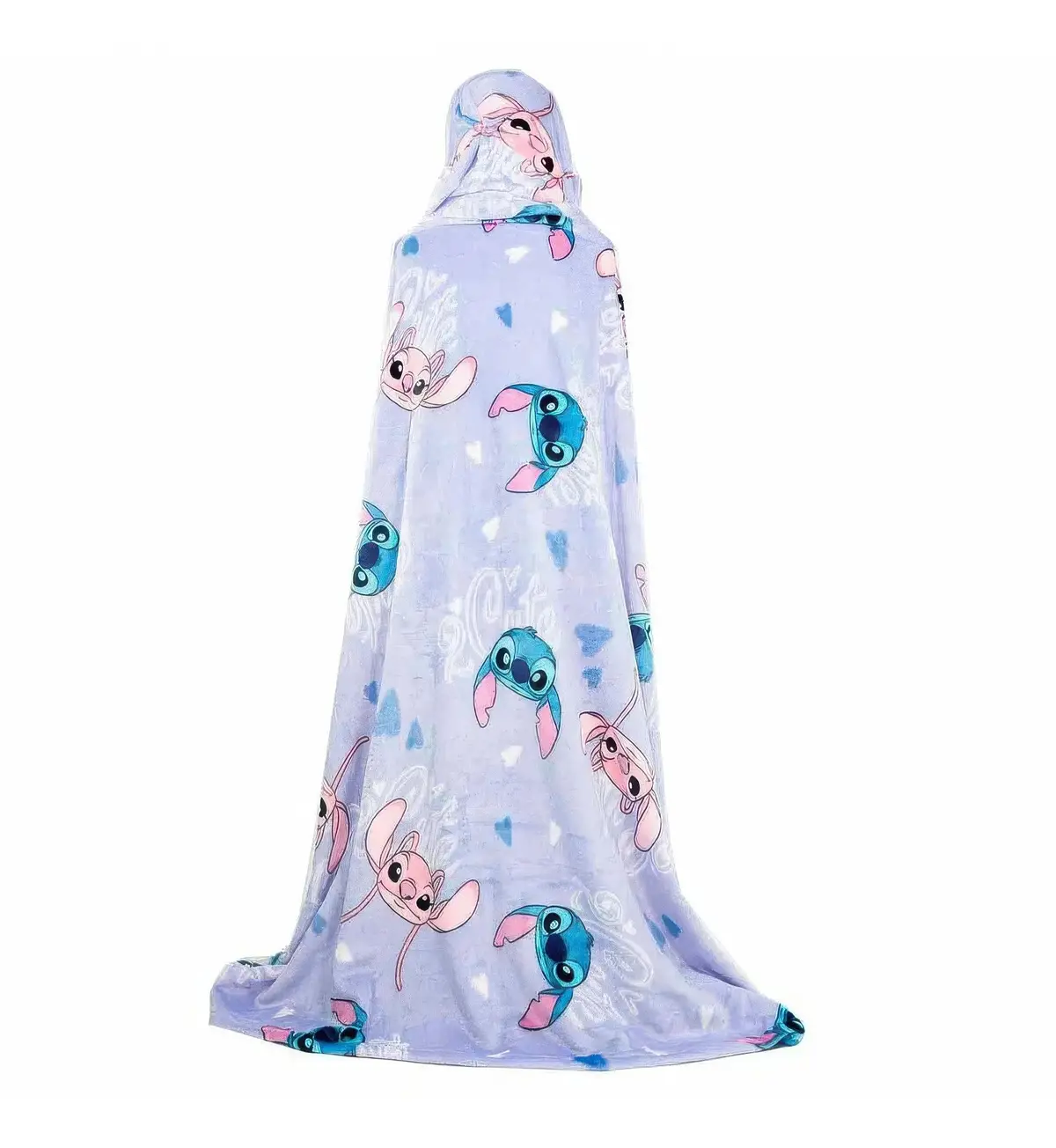 Stitch Disney Hooded Coral Fleece Blanket 120X150cm 1
