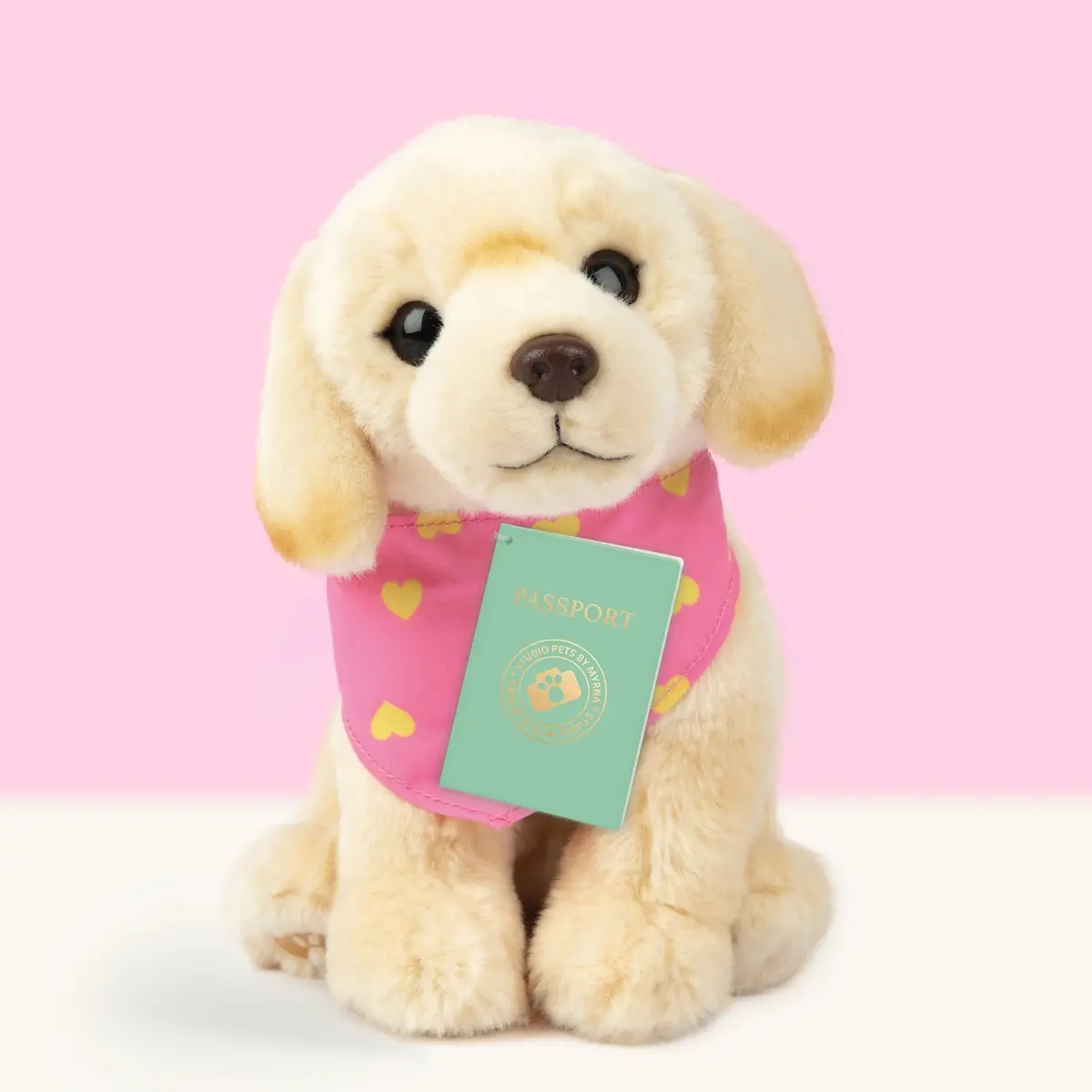 Studio Pets Happy Cuddle Dog Blonde Labrador 23Cm Plush 1