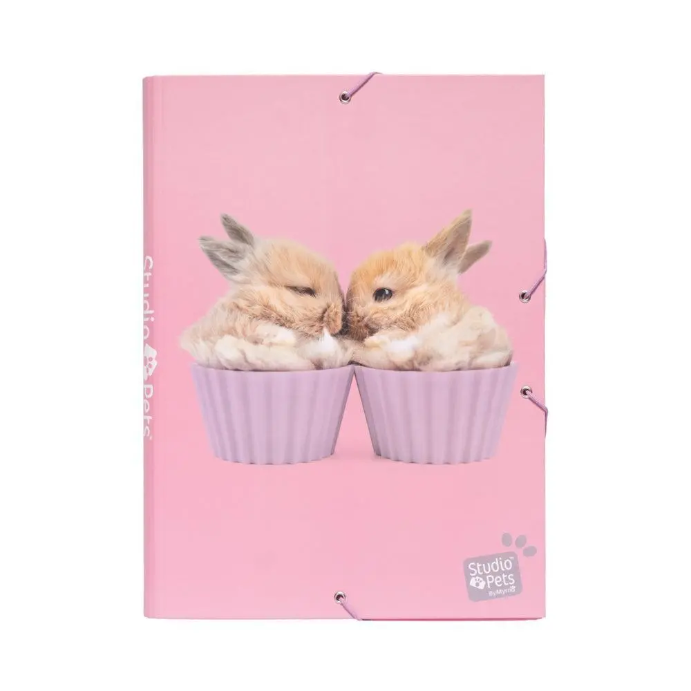 Studio Pets Rabbits A4 Elastic Folder 1