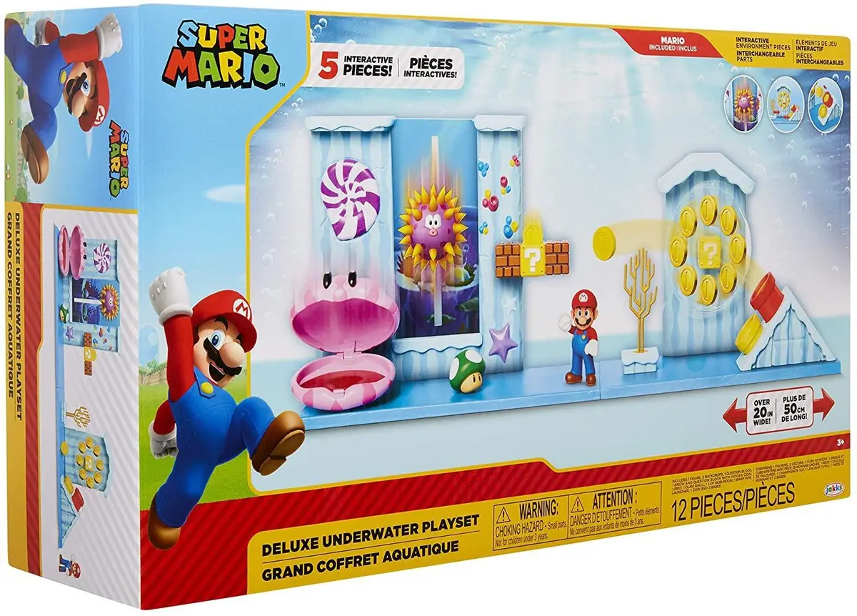Super Mario Jpa40025 Deluxe Underwater Playset 1