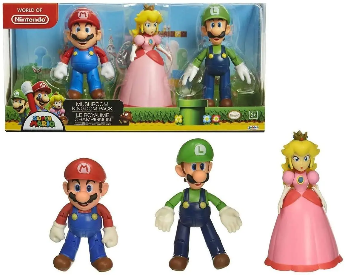 Super Mario Mushroom Kingdom Figures 3-Pack 1