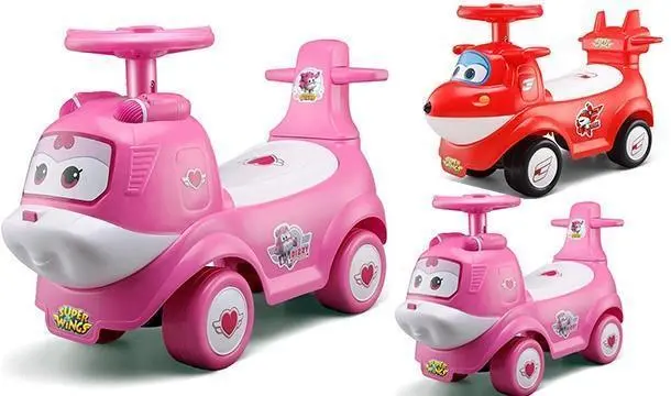 Ricco Superwings Jett Kids Ride On Air Plane Car With Music Function - Pink Ride-On Toys 1