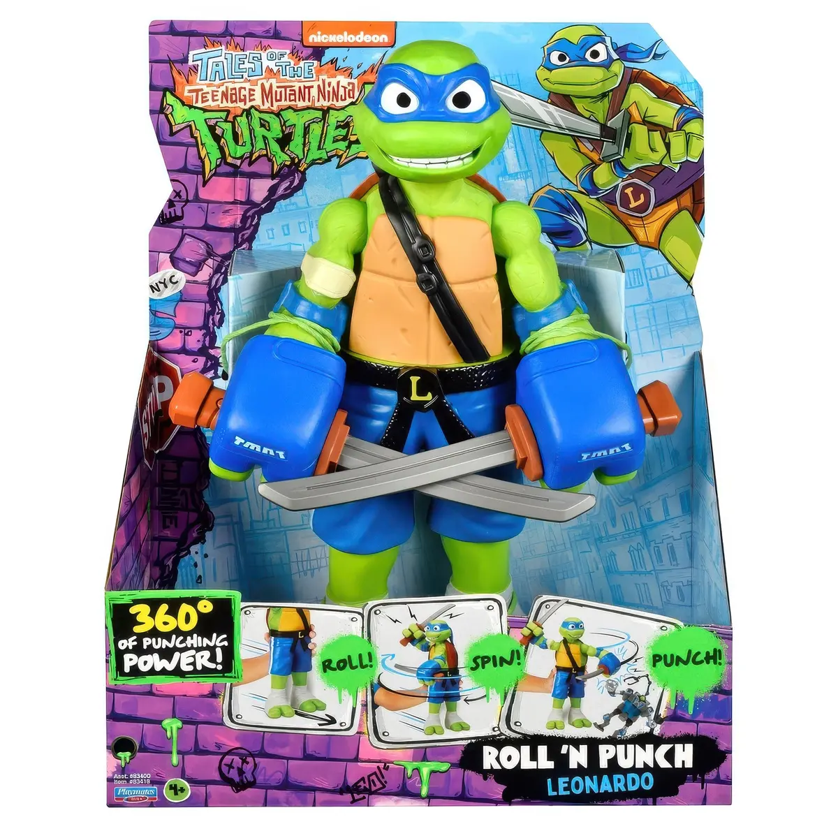 Tales Of Teenage Mutant Ninja Turtles Roll 'N Punch Leonardo Figure 1