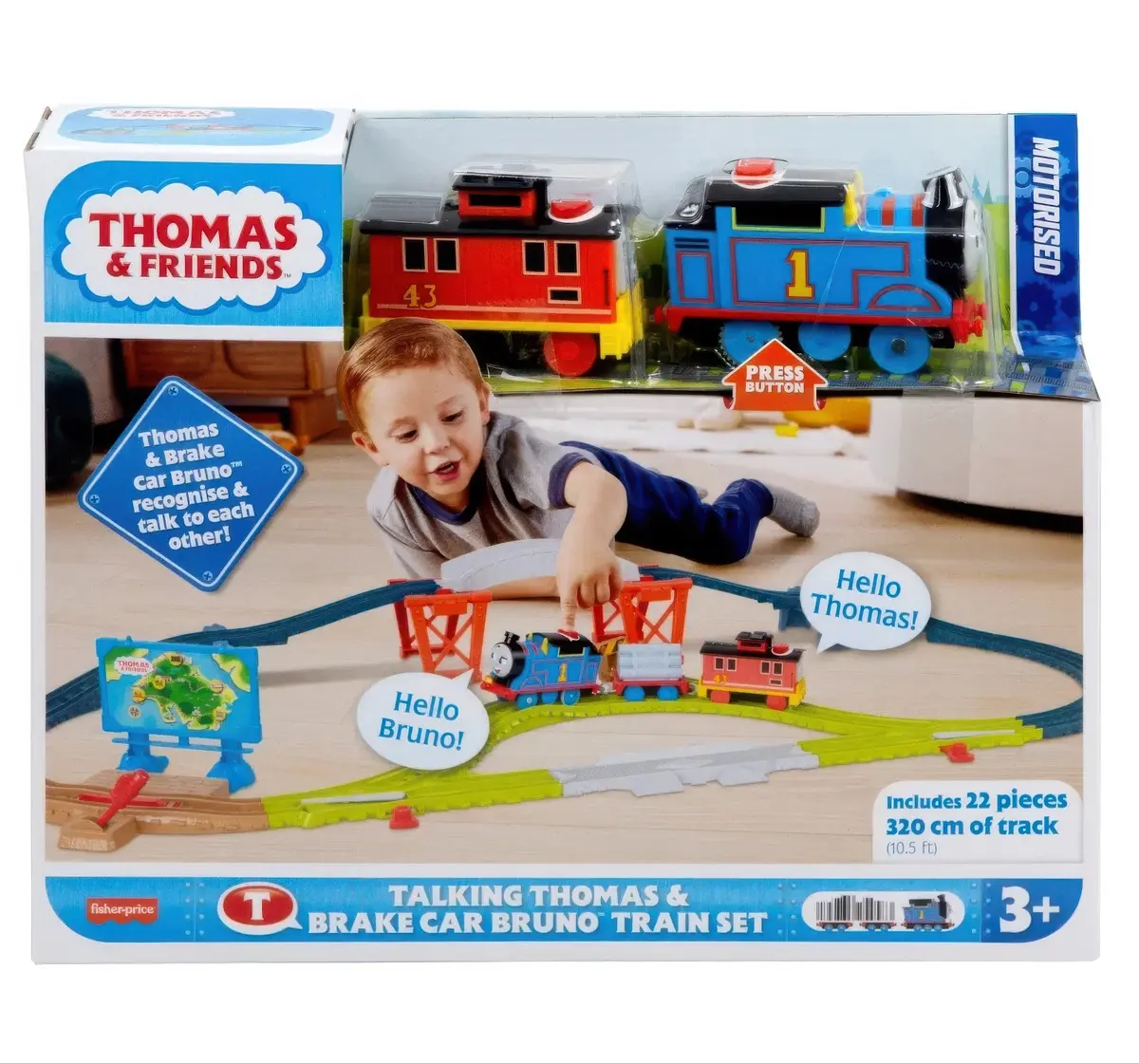 Talking Thomas & Brake Car Bruno Train Set 1