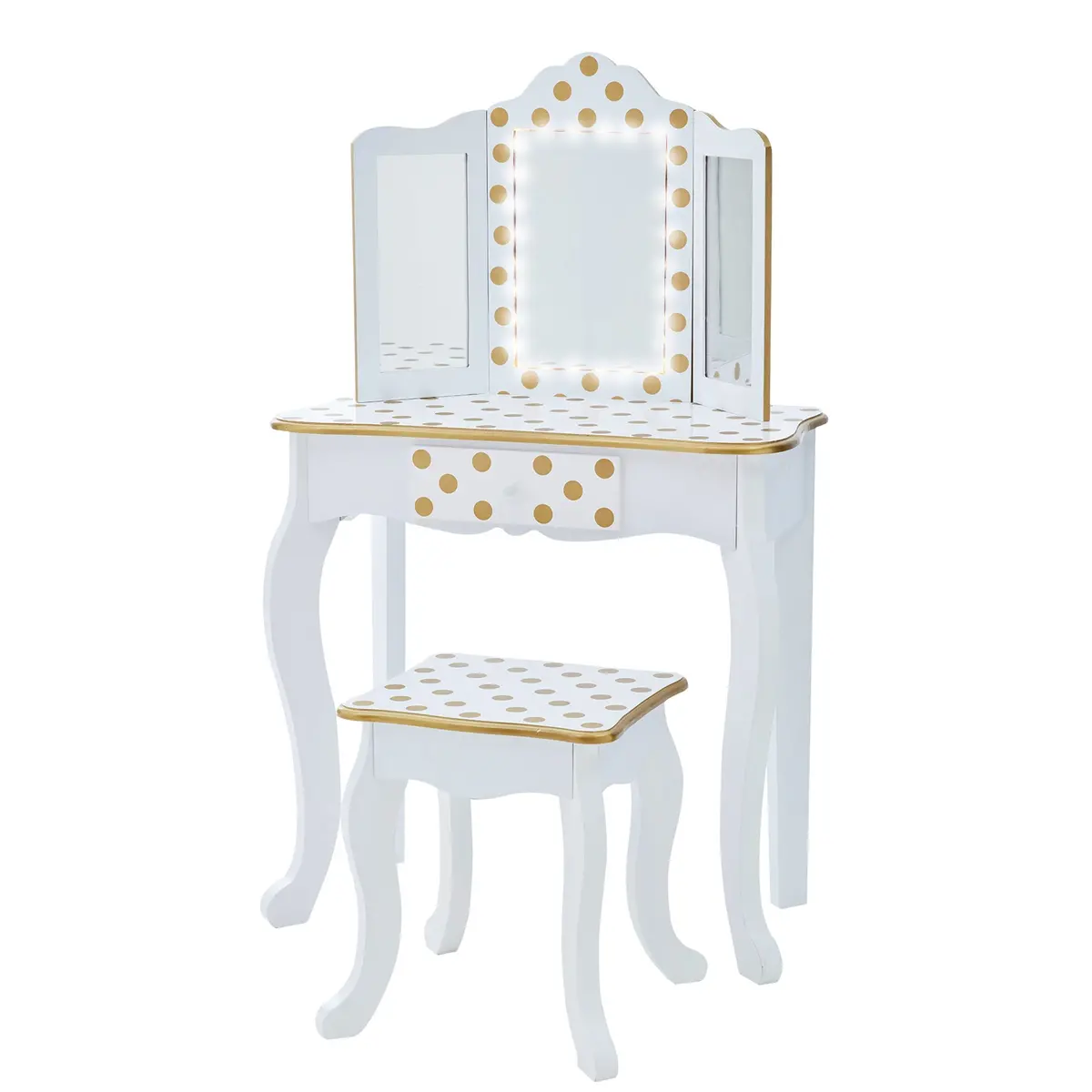 Teamson Fantasy Fields Kids Dressing Table & Stool, Vanity Set 1