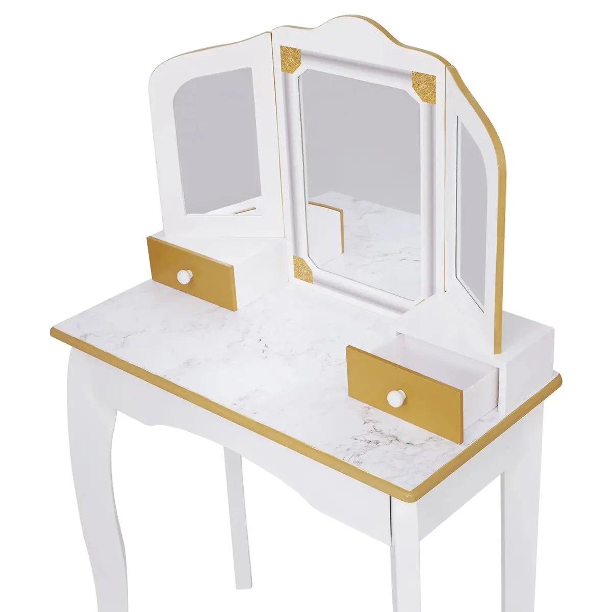 Teamson Fantasy Fields Versailles Karolina Kids Wooden Dressing Table & Vanity Set 2