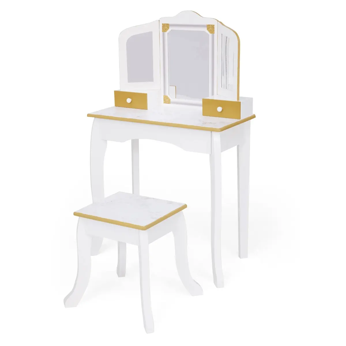 Teamson Fantasy Fields Versailles Karolina Kids Wooden Dressing Table & Vanity Set 1