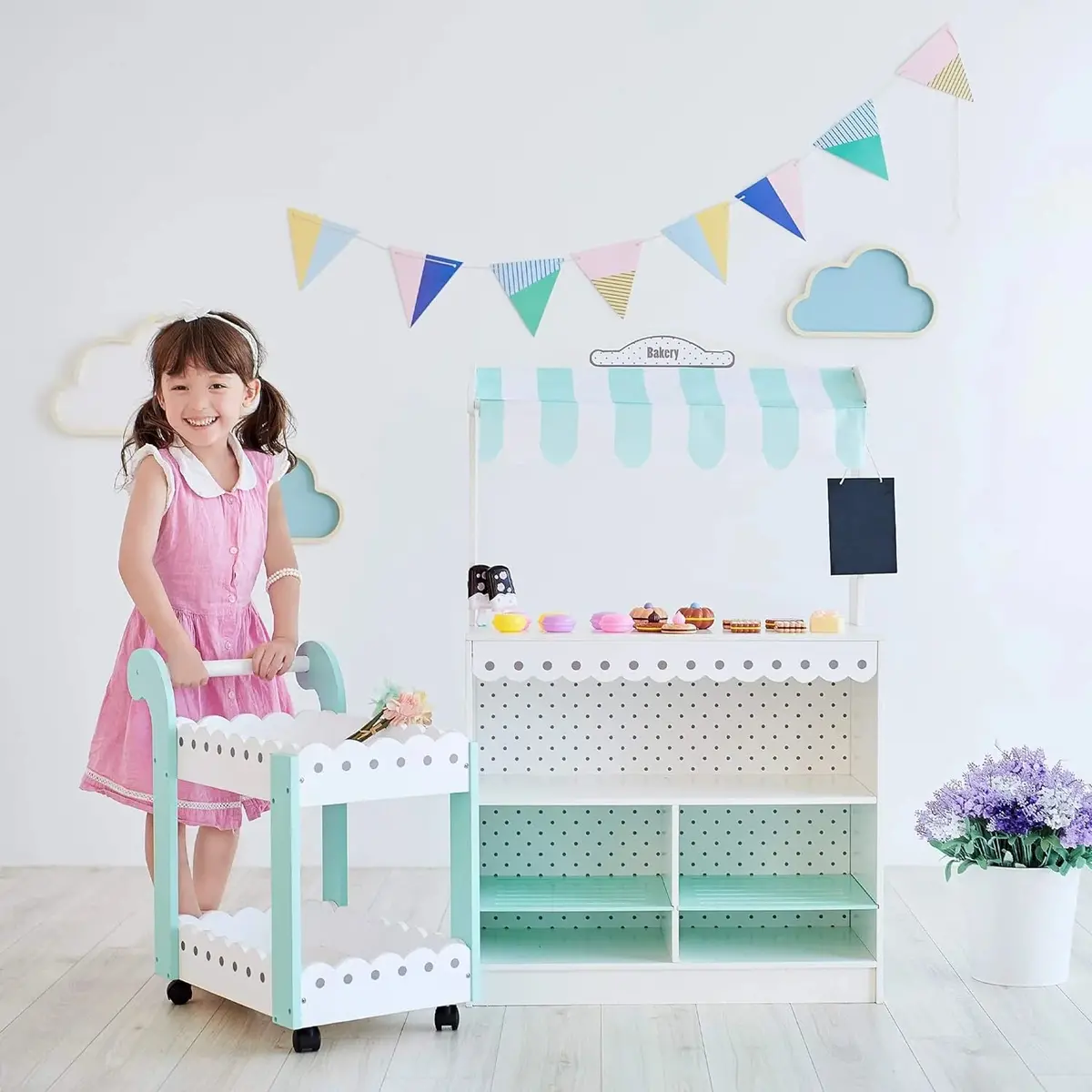 Teamson My Dream Bakery Shop Dessert Stand Activity Center 1