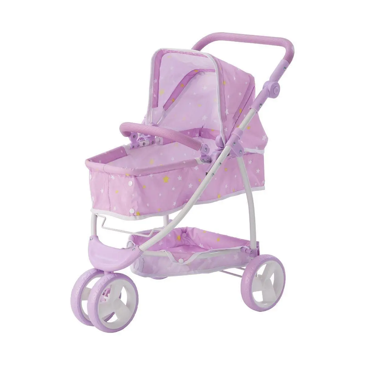 Teamson Usa Olivia's Little World 2-In-1 Multi-Positional Kids Baby Doll Pram Dolls Accessories 1