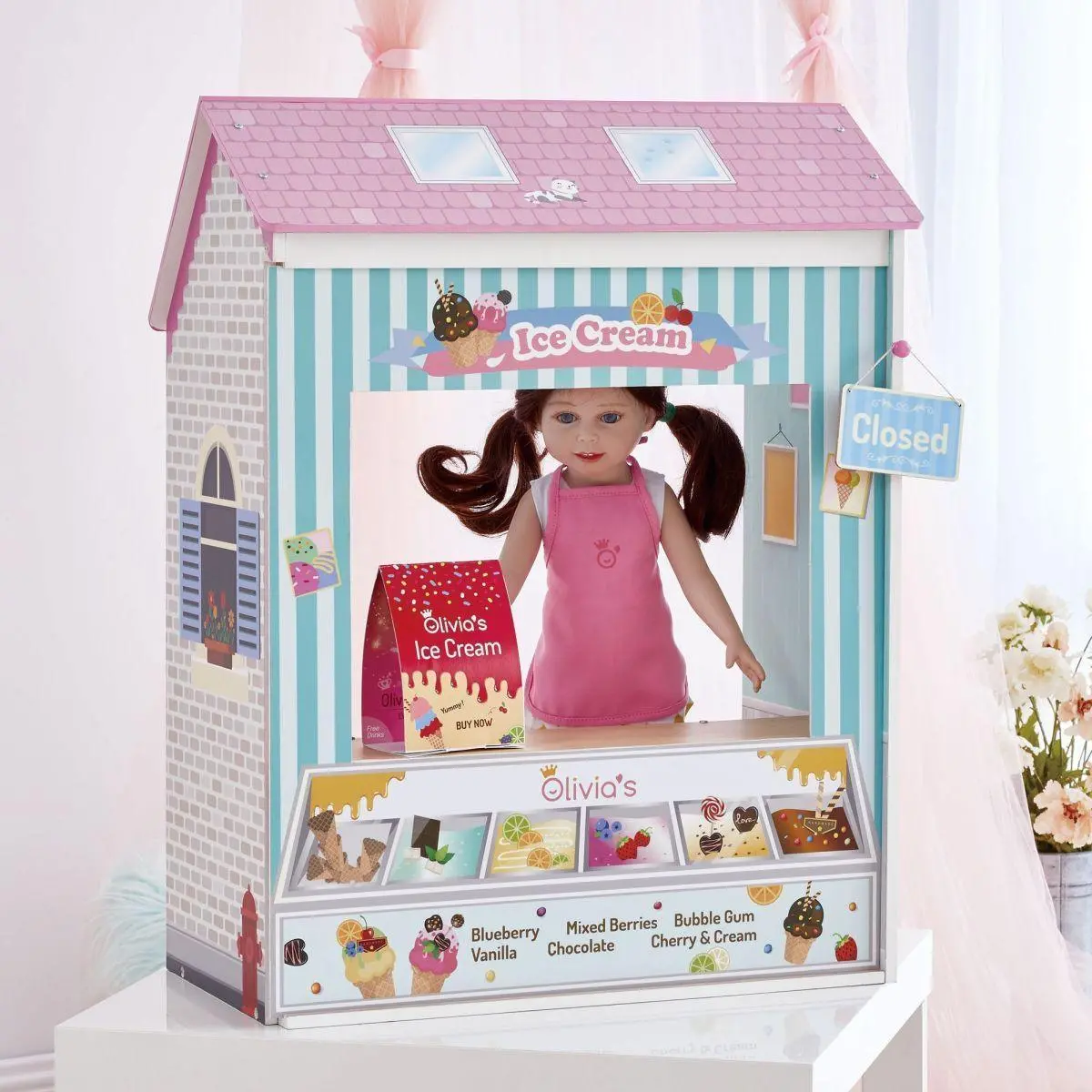 Teamson Td-12641C Classic 4-In-1 Convertible Play House Dolls House 1